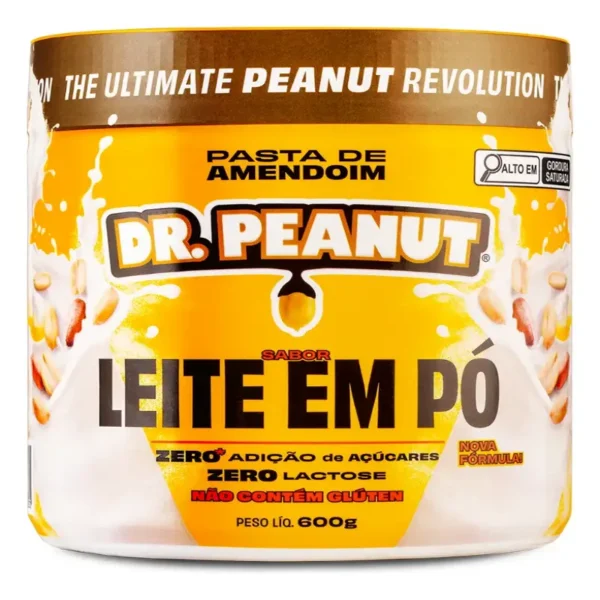 Pasta de Amendoim Dr Peanut Power Cream Whey Protein 600g