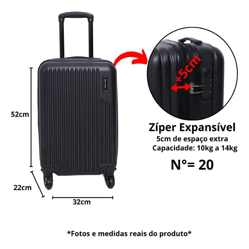 Mala Casal Viagem Giratória