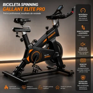 Bicicleta Spinning Gallant Elite Pro: Transforme Seu Treino