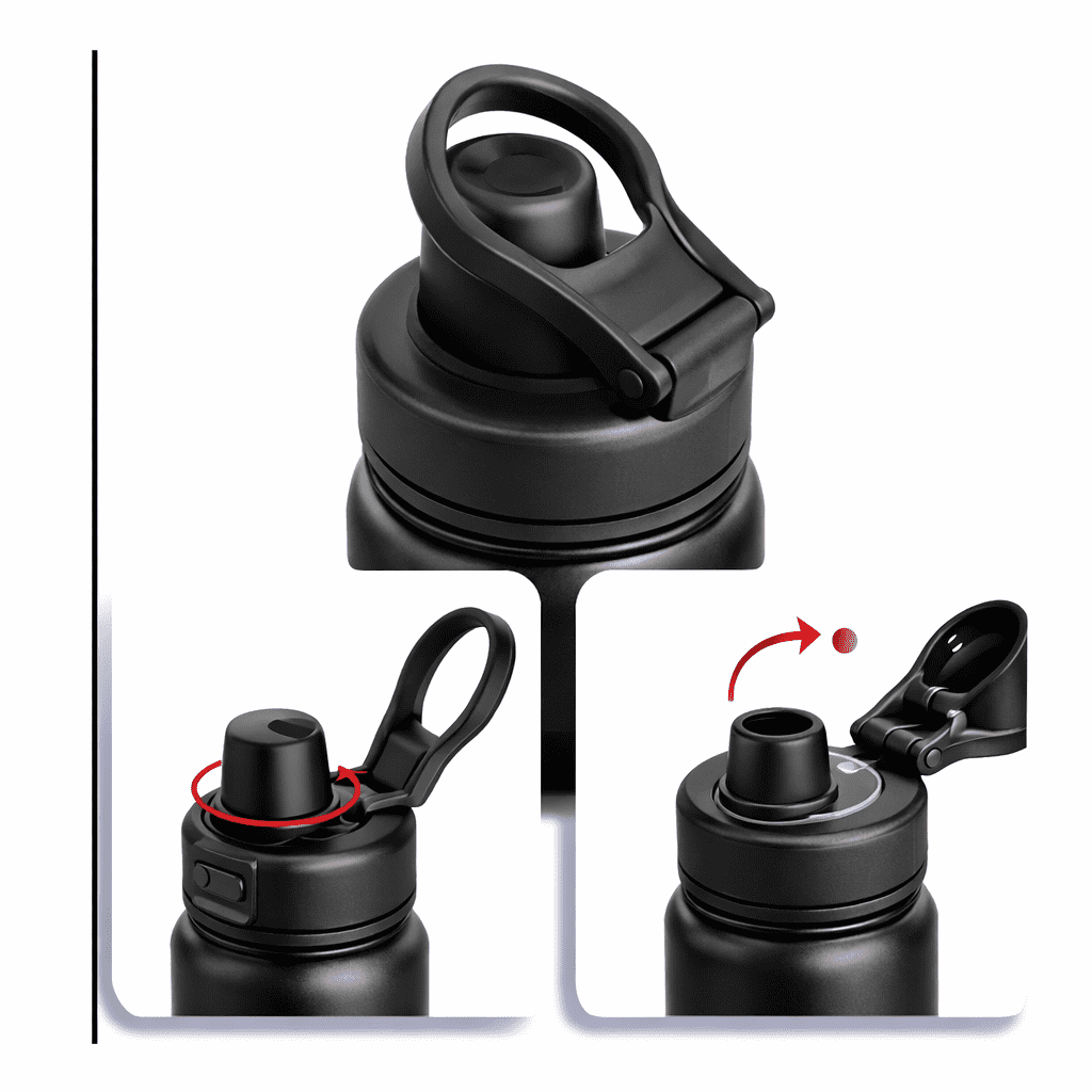 Garrafa Térmica Água Squeeze Inox Academia quente e Frio - Imagem 3