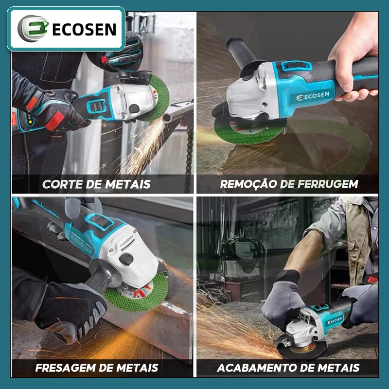 Esmerilhadeira Angular Ecosen 20V Sem Fio - Imagem 2